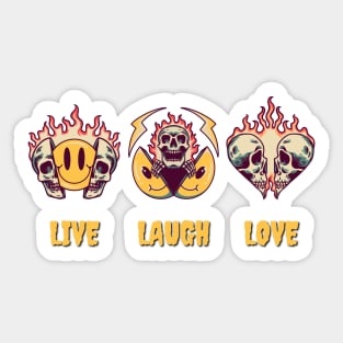 live laugh love Sticker